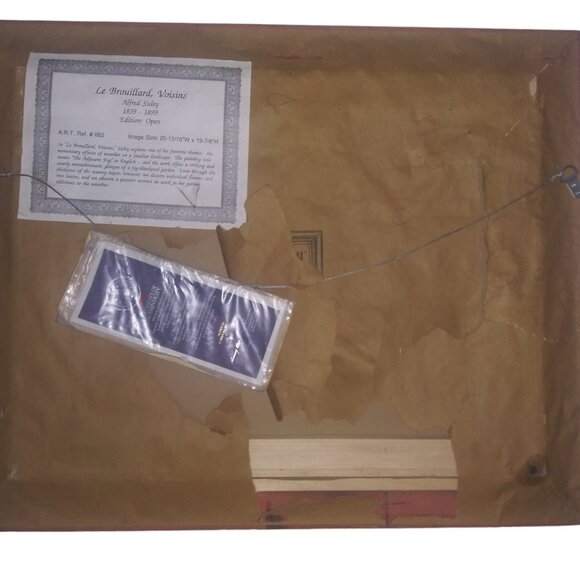 Alfred Sisley Le Brouillard Voisins Framed Painting 1974 Artagraph Edition 25x19 - Picture 5 of 13